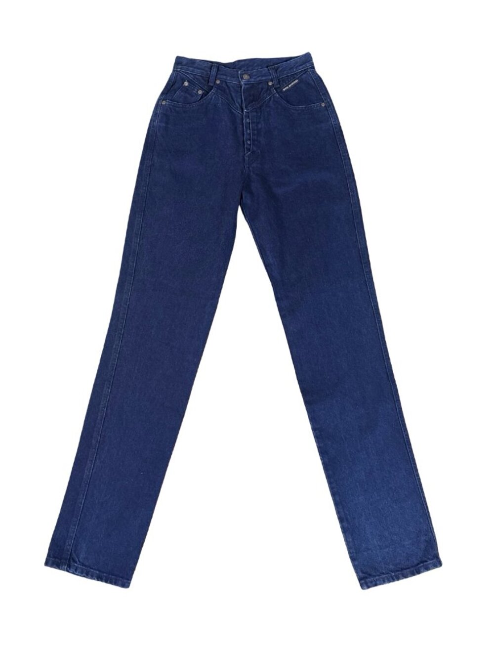 Vintage 1990s Rocky Mountain High Rise Navy Denim Jeans Deadstock Made in USA